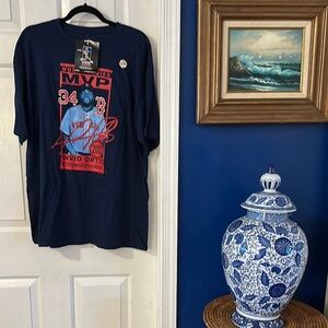 NWT Majestic DAVID ORTIZ  No. 34 BOSTON RED SOX 2013 World Series MVP T-Shirt